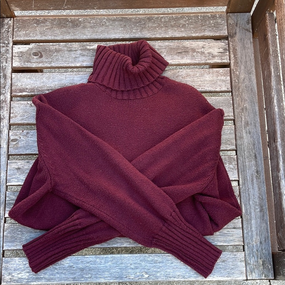 Maroon Turtle Neck Sweater